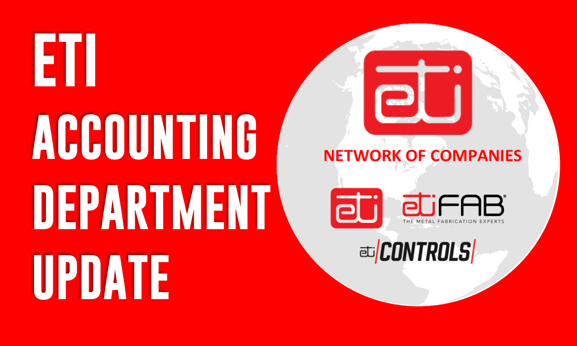 ETI Customers PLEASE READ Accounting Department Update ETI Network ETI